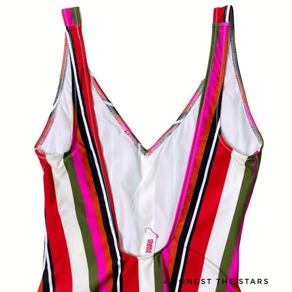 Solid & Striped Michelle Watermelon Striped One Piece Bathing Suit - Picture 10 of 12